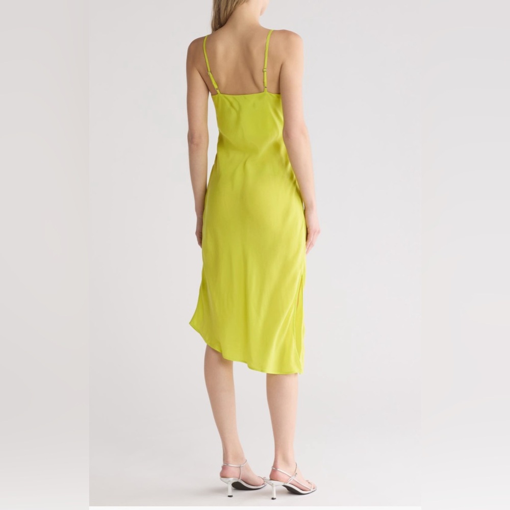 Ag Adriano Goldschmied Yellow / Lime Green Slip Dress - Picture 2 of 3